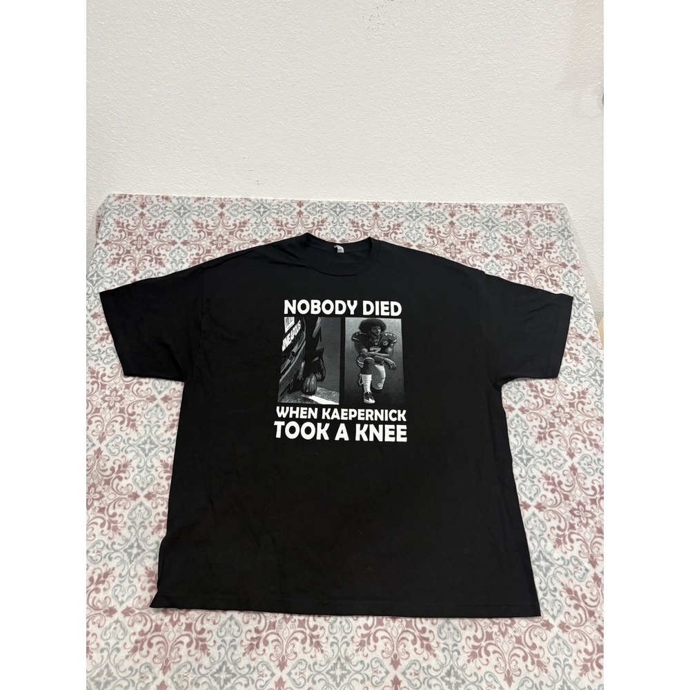 Alstyle Kaepernick George Floyd Justice Graphic T-Shirt Black Mens 3XL 3TG